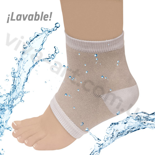 Шкарпетки з гелевим захистом для п'яти з відкритим носком, розмір універсальний, пара.